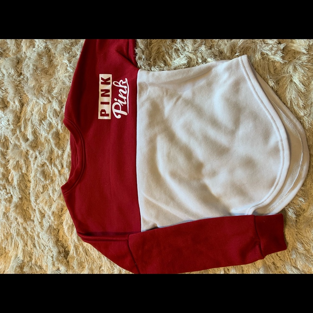 vs pink crew neck